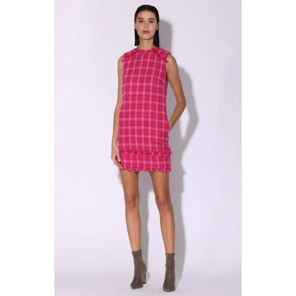 Walter Baker — Bethani Dress, Magenta Electric Tweed — Size 0 — NWT